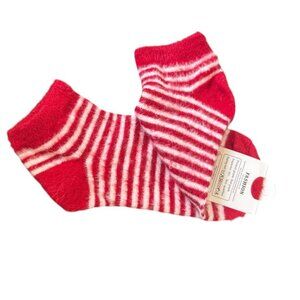 Cozy Lining Red Wool Socks for Kids – Warm Winter Christmas Collection